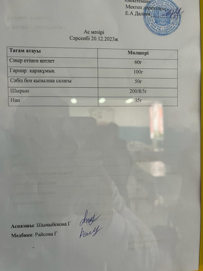 Ас мәзірі