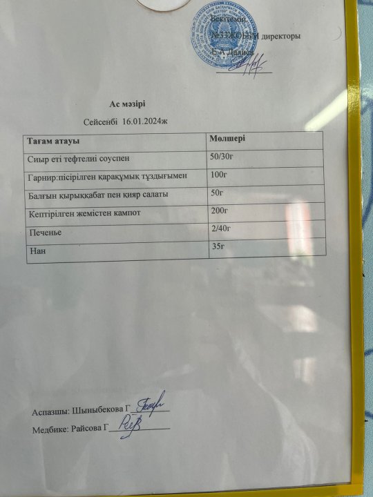 Ас мәзірі