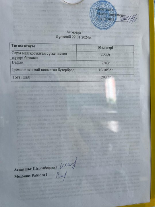 Ас мәзірі