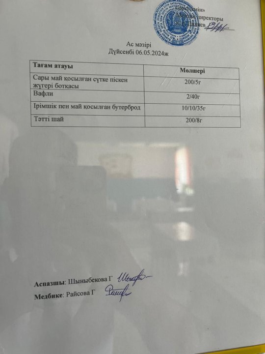 Ас мәзірі