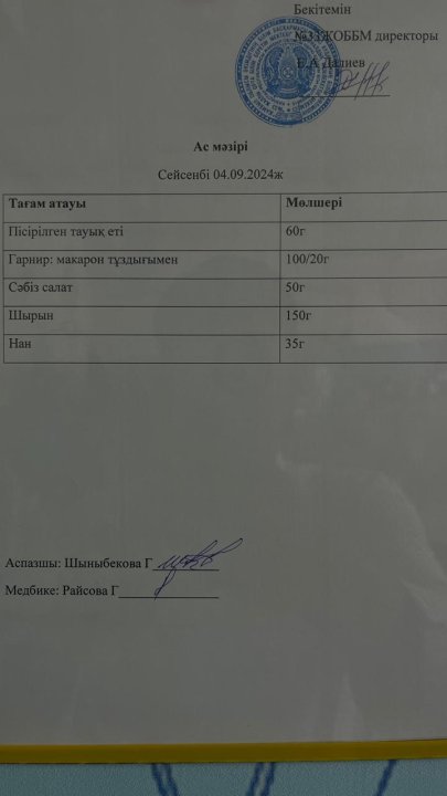Ас мәзірі