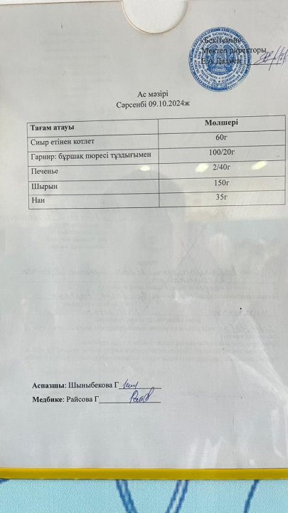 Ас мәзірі