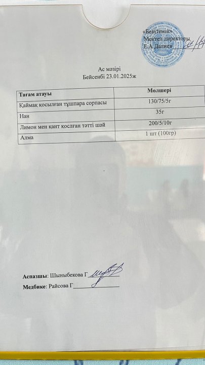 Ас мәзірі
