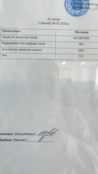 Ас мәзірі