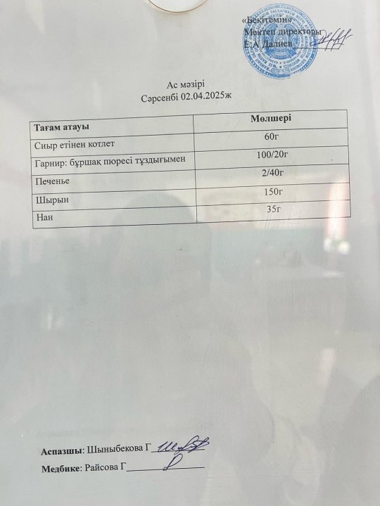 Ас мәзірі